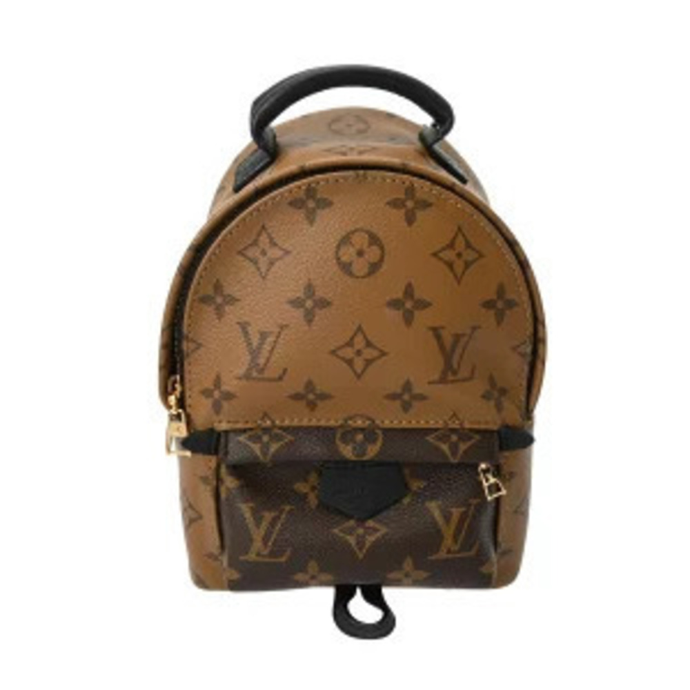 Louis Vuitton Monogram Reverse Palm Springs Backpack Brown Canvas Daypack Bag